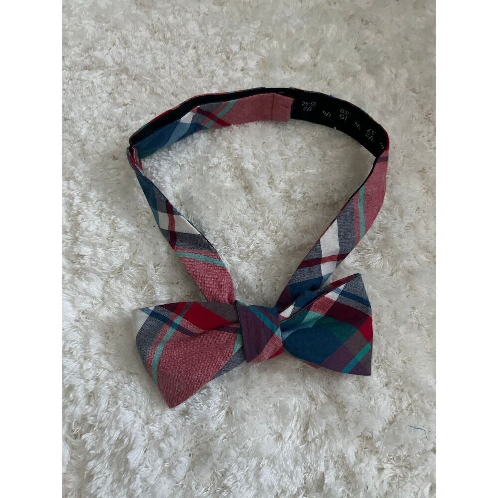 J. Crew The Bow-tie Plaid Gingham Cotton